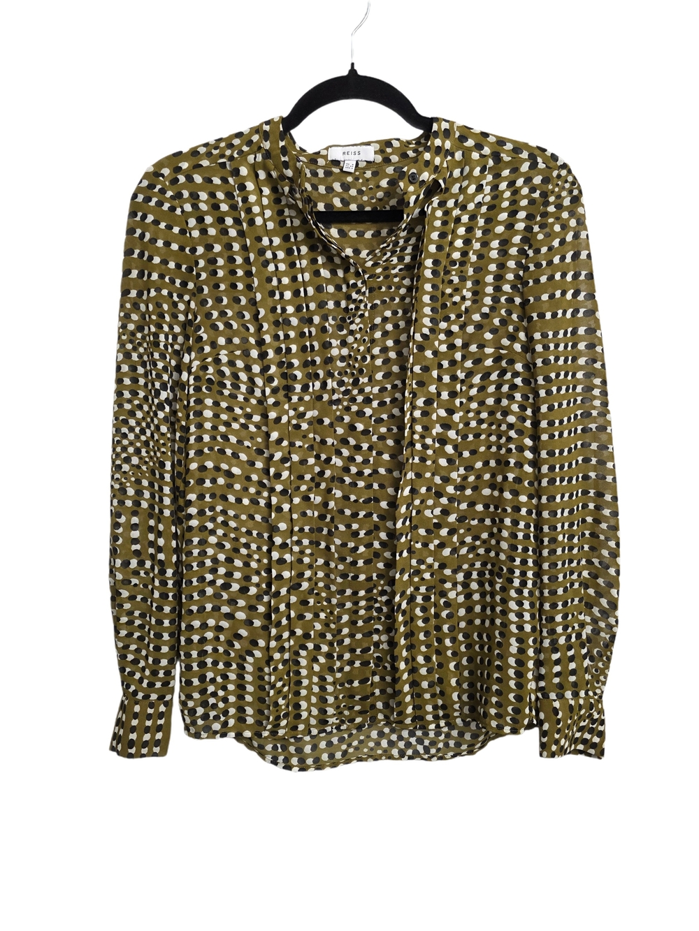 Reiss Nicole Spot Printed Blouse Size 2